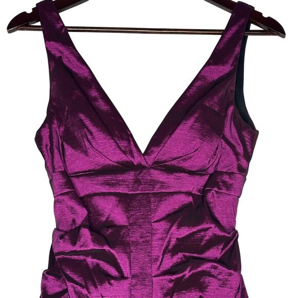 Y2K XSCAPE Mermaid Gown Size 8 Formal Prom Dress Sleeveless V-Neck - Picture 4 of 13